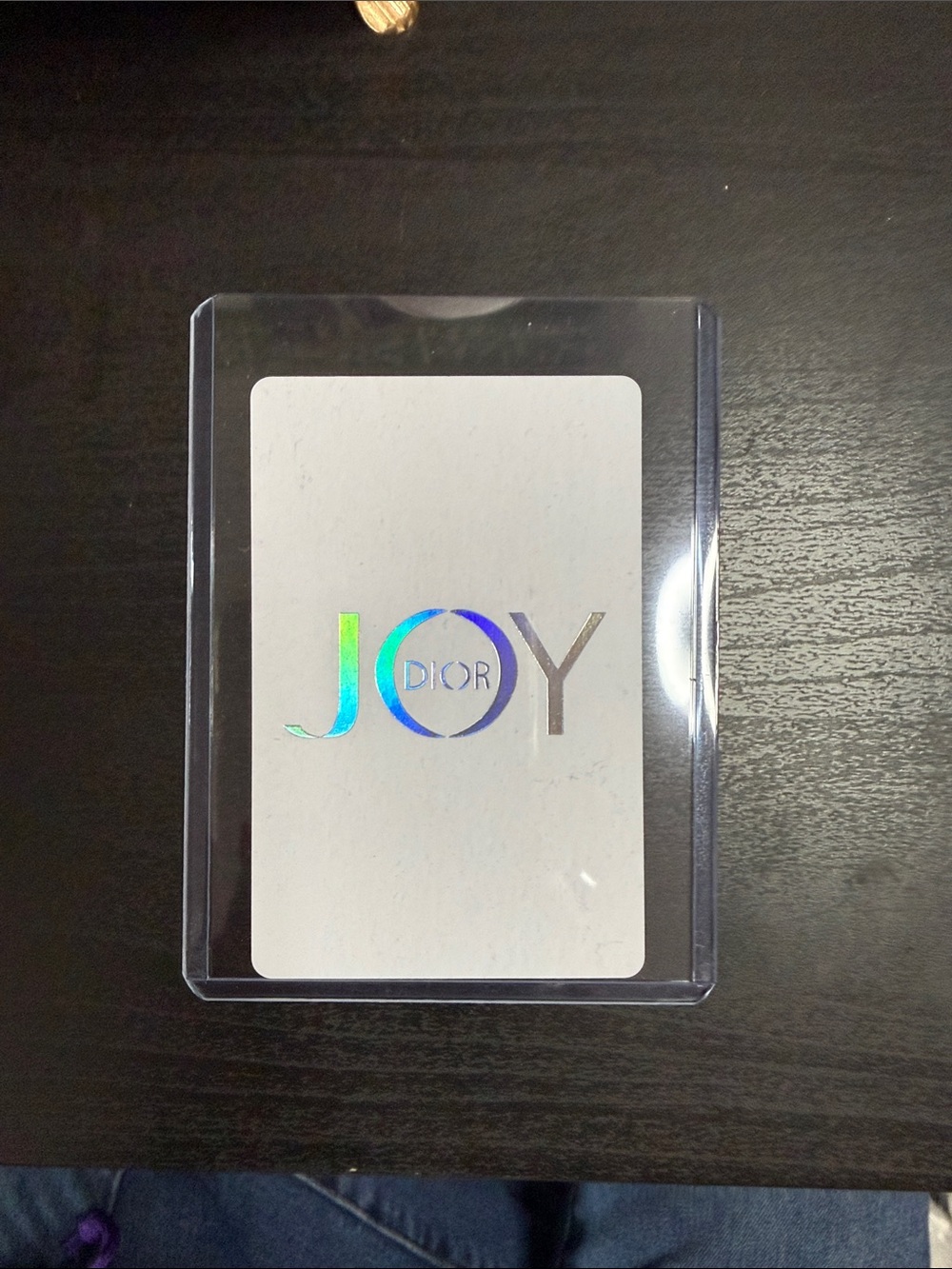 Dior Clear Holographic JOY Card Holder
